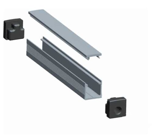 LED Profile 14x14mm (Handrail insert)