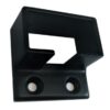 Lightrail_LED_handrail_SS5025_WBB_wall_bracket_black_slotted_stainless_steel