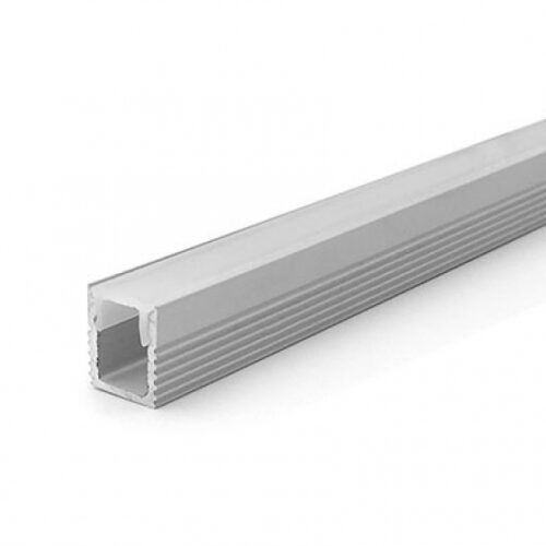 LED Surface/Recessed Profile 9x7mm Anodised Aluminium