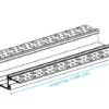 Recessed Trimless LED Profile 47×19mm Anodised Aluminium | XD4719TR