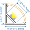 lightrail_XD1616_led_corner_profile_dim