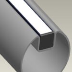LED handrail with Profile Insert