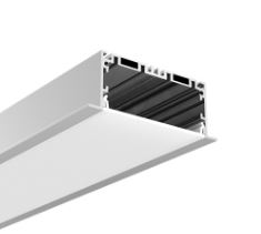 LED Profile Recessed 75x35x 2500mm Anodised Aluminium