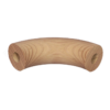 90 Degree Bend 43mm Victorian Ash Timber Handrail | THVA43E90