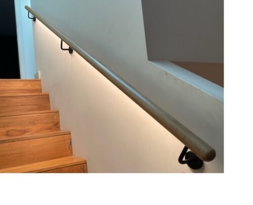 lightrail_blackbutt_led_handrail_THBB43_matt_black_albion_bracket_DKB120_3K