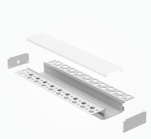 Recessed Trimless LED Profile 32x19mm Aluminium | XD3219TR