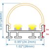 XD2624_CV_lightrail_led_profile_dimensions