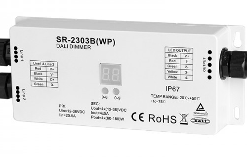 RGBW DALI Dimmer Waterproof Controller IP67 | LED Lighting | Lightrail LED Controllers