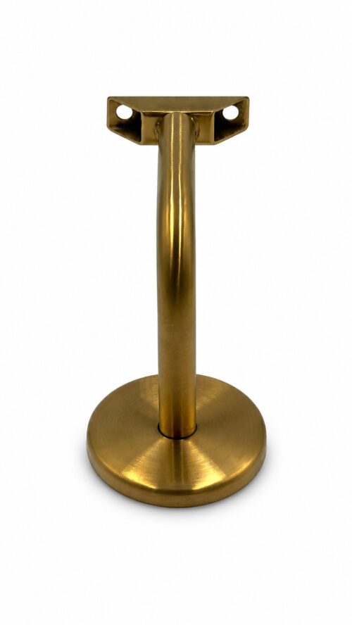 Albion Solid Satin Brass Stair Handrail Bracket