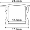 Lightrail_XD2515R_recessed profile_line_diagram