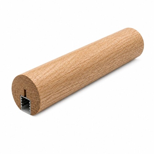 LED Timber Stair Handrail Lighting 43mm American Oak THAO43