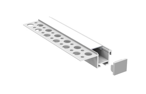 Recessed LED Strip Lighting Profile Trimless