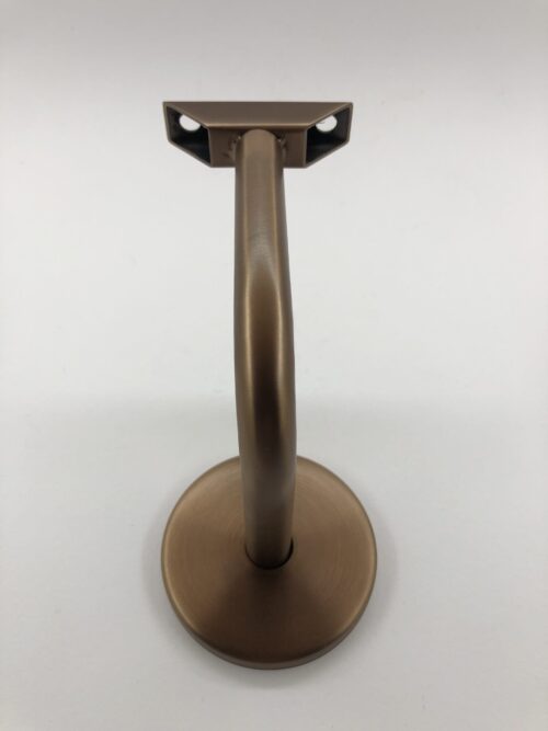 Lightrail Albion LED Handrail Bracket in Satin Bronze with Hollow Design for Concealed Power Entry