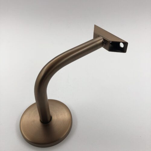 Lightrail Albion LED Handrail Bracket in Satin Bronze with Hollow Design for Concealed Power Entry