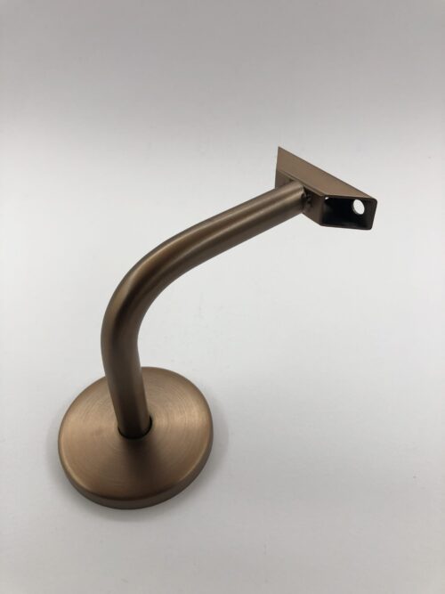 Lightrail Albion LED Handrail Bracket in Satin Bronze with Hollow Design for Concealed Power Entry