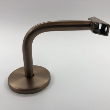 Lightrail Albion LED Handrail Bracket in Satin Bronze with Hollow Design for Concealed Power Entry