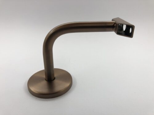 Lightrail Albion LED Handrail Bracket in Satin Bronze with Hollow Design for Concealed Power Entry