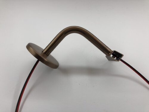 Lightrail Albion LED Handrail Bracket in Satin Bronze with Hollow Design for Concealed Power Entry