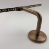 Lightrail LED Handrail Stand-Off Bracket in Satin Bronze, Compatible with LED Strip Passage in Solid and Hollow Versions