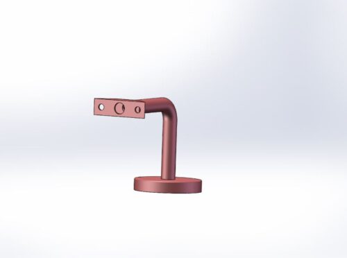 Lightrail Satin Bronze Handrail Bracket, Perfect for Stylish Interiors