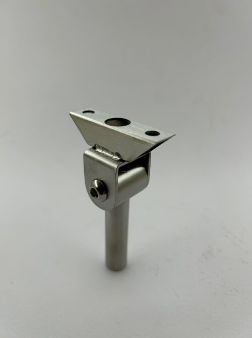 Angled view of the 1414PTSA adjustable post top stem, showcasing its hollow structure.