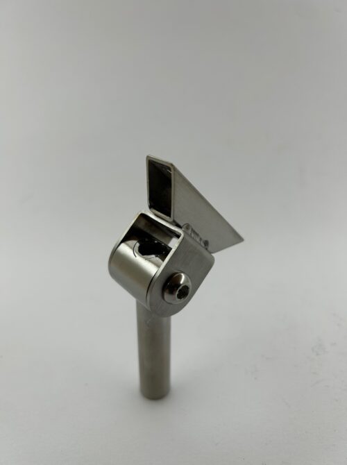 1414PTSA post top stem with LED strip mounted, illustrating installation for handrail lighting.