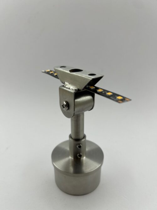 Back view of the 1414PTSA adjustable stem, highlighting LED pass-through for handrail systems.