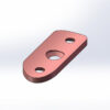 Lightrail SDL3850 curved saddle in satin bronze finish for handrail brackets.