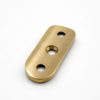 Lightrail SDL3850 curved saddle in satin brass finish for handrail brackets.