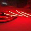 Lightrail COB896.20.RGBW RGBW LED strip emitting solid red light.