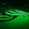 Lightrail COB896.20.RGBW RGBW LED strip glowing green with uniform COB illumination.